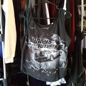 ❤️FINAL PRICE❤️ Back to the Future XL Black Tank